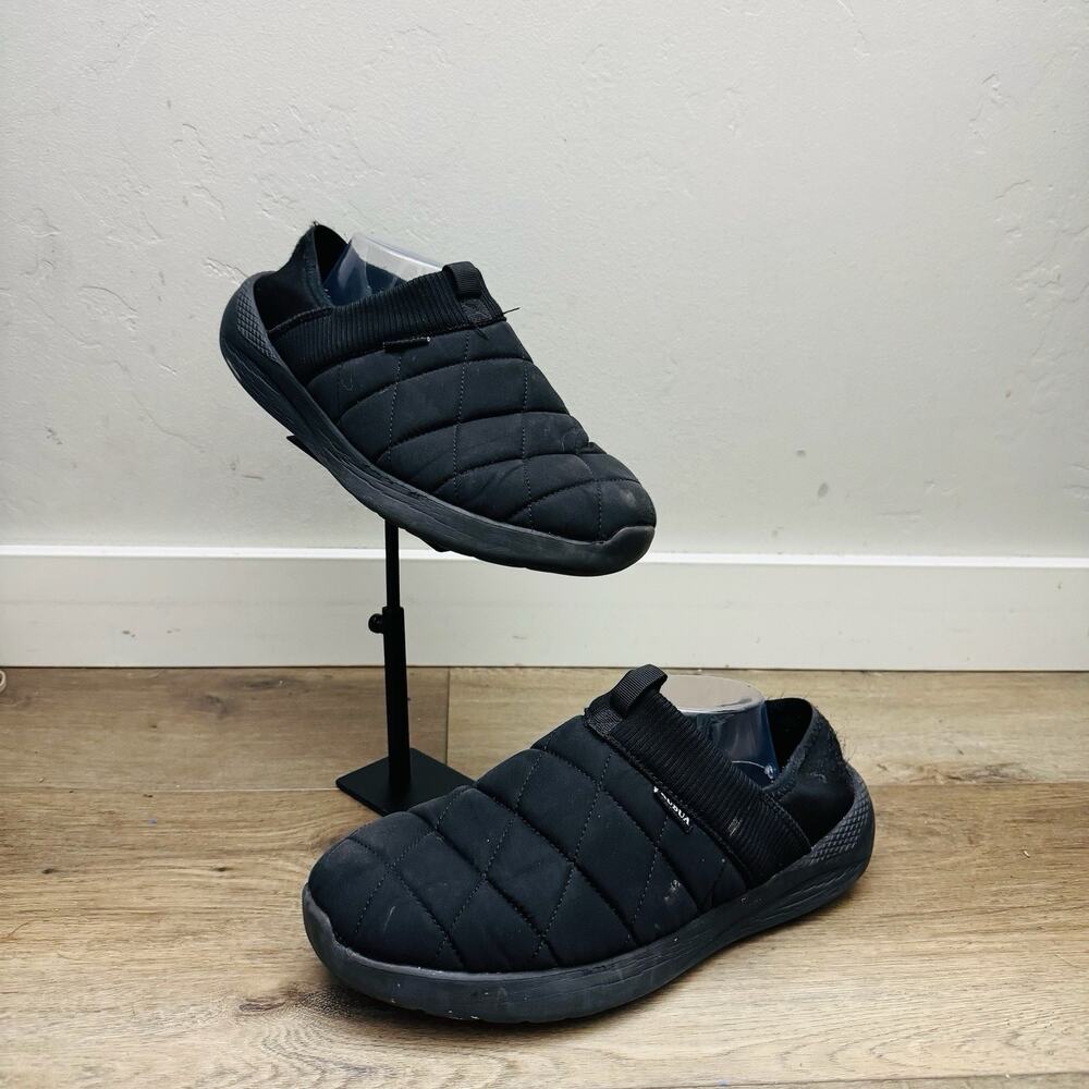 Kubua Black Puffer Slip On Indoor Outdoor Slippers Men’s Size 10